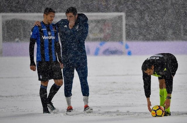 Juventus match snowed off as blizzard hits northern Italy