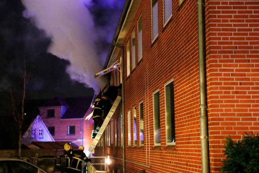 Danish police arrest man who set fire to own apartment