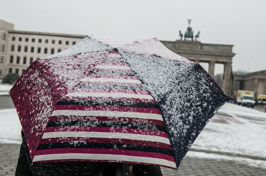 Snow falls on first day of spring in much of Germany