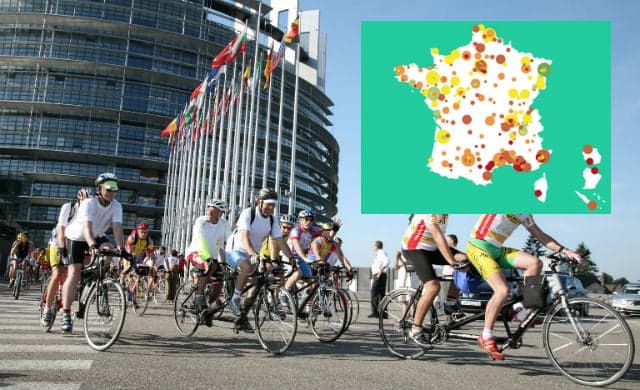 These are the best and worst towns and cities in France for cycling