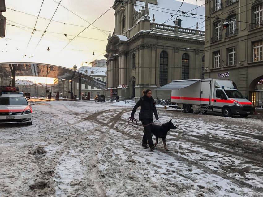 Afghan man held after bomb threat near Bern station