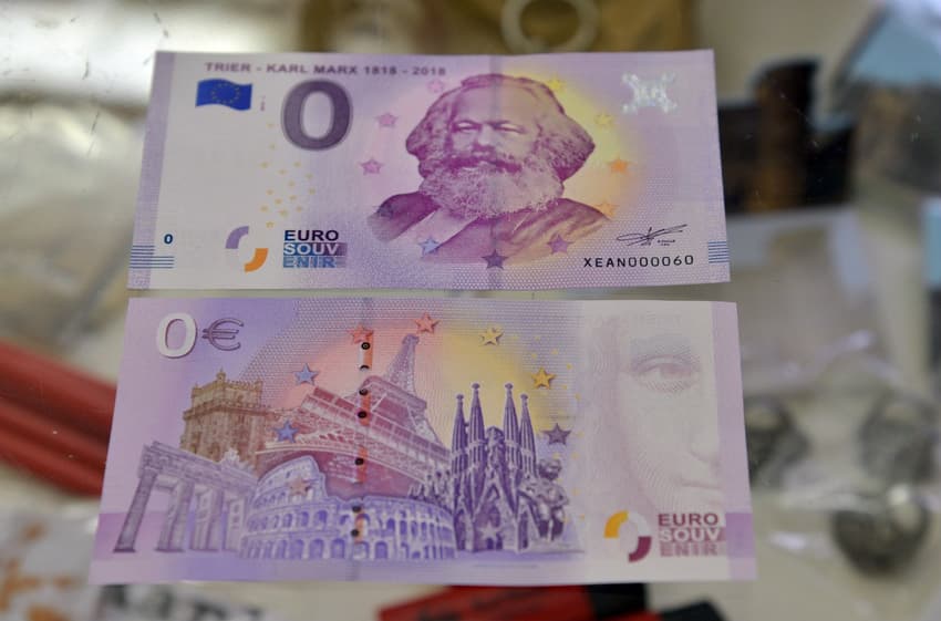 Karl Marx’s birth city sells ‘zero-euro’ bills for his 200th birthday