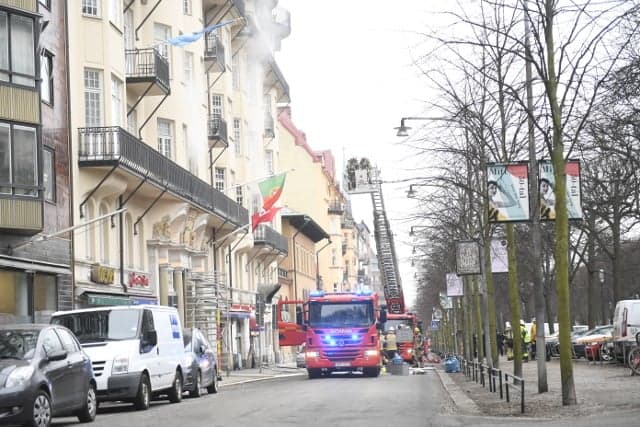 Police suspect arson after fire at Stockholm embassy building injures 14