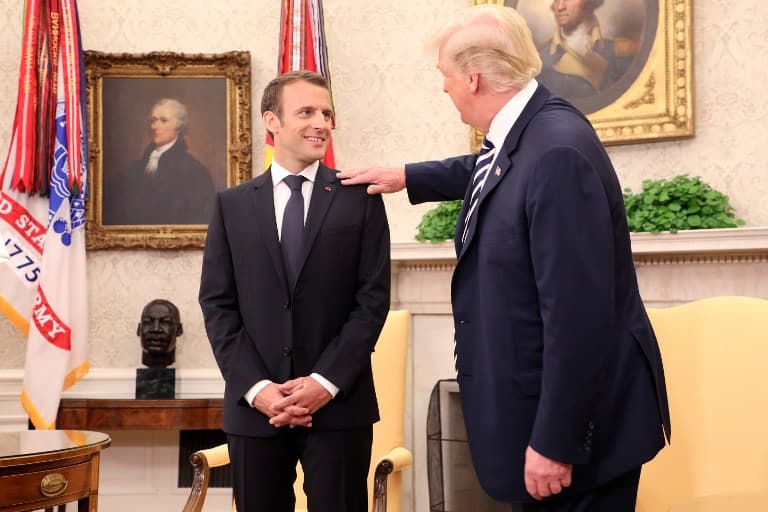 In pictures: Trump welcomes Macron for first state visit