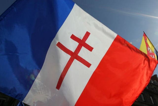 Why is this French flag at the centre of a fracas in France?