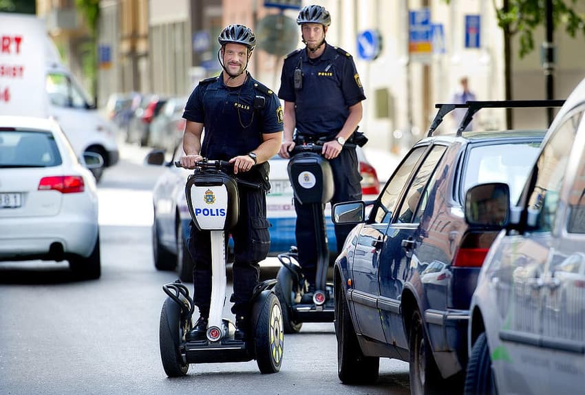IN PICTURES: Stockholm's segway police are here to stay