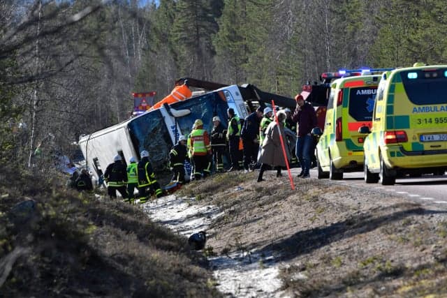 Driver charged with fatal school bus crash in Sweden