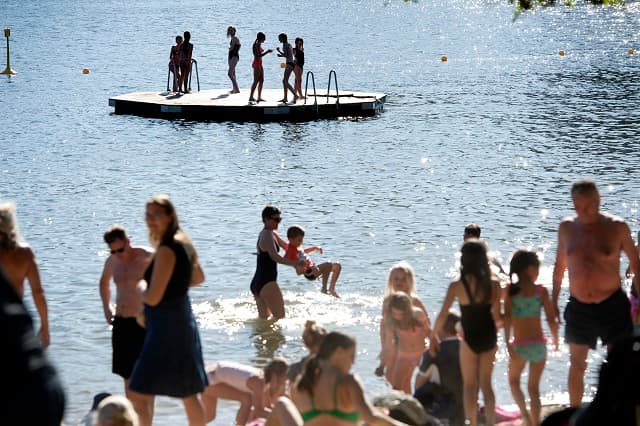 Sweden's early summer heatwave set for a pause