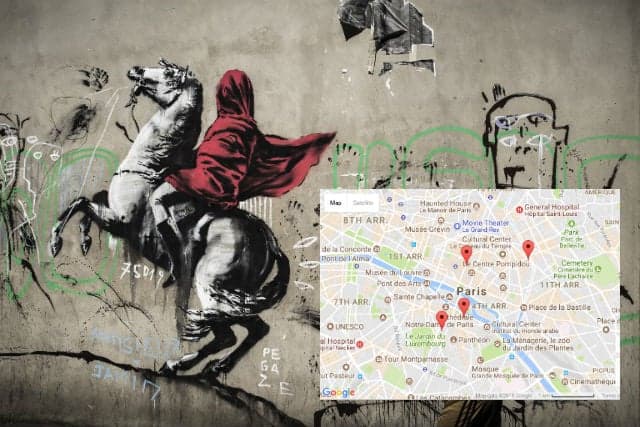 Map: Where to find the new Banksy artworks in Paris