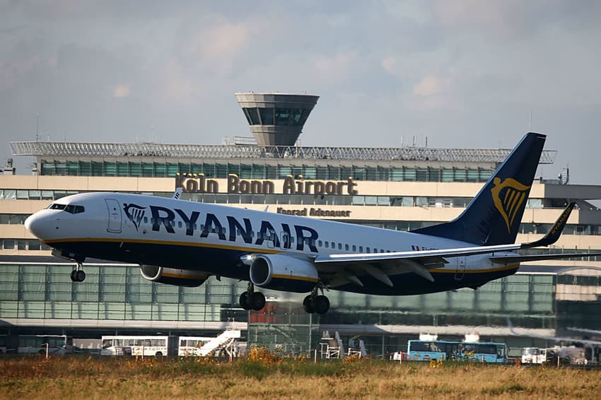 Ryanair flights to and from Germany cancelled