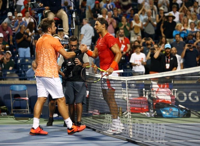 Swiss tennis player Wawrinka loses to Nadal at Toronto Masters