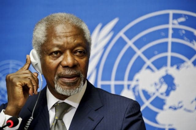 Tributes  pour in on Sunday for former UN head Kofi Annan