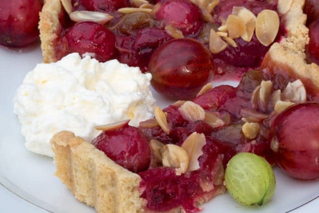 Recipe: Homemade Swedish gooseberry and almond tart