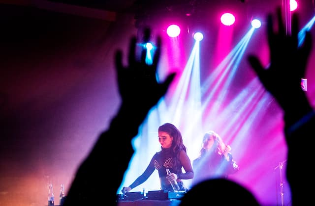 Women cheer as Sweden's man-free music festival kicks off