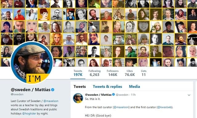 Sweden says final goodbye to official country Twitter account