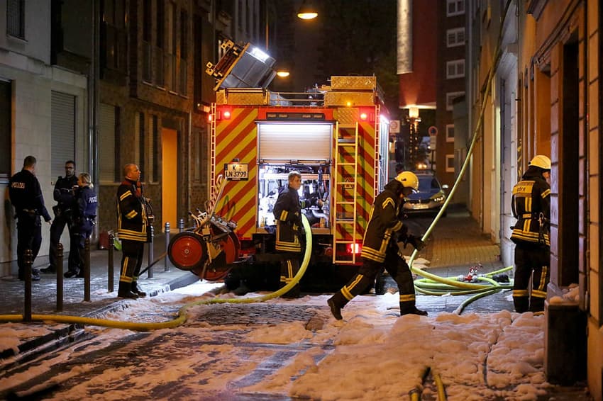 Two die as fire rips through central Cologne town house