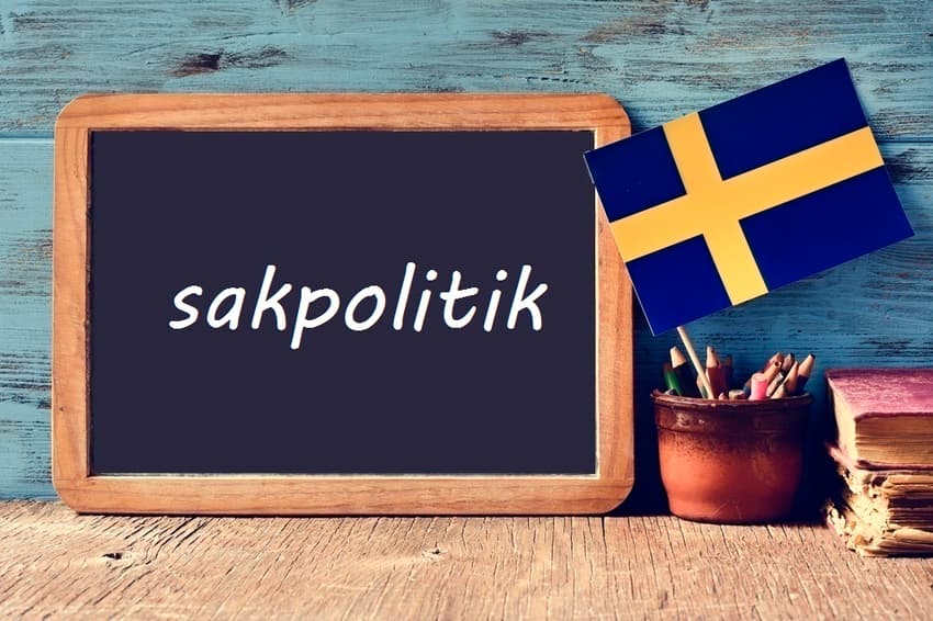 Swedish word of the day: sakpolitik