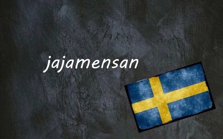Swedish word of the day: jajamensan