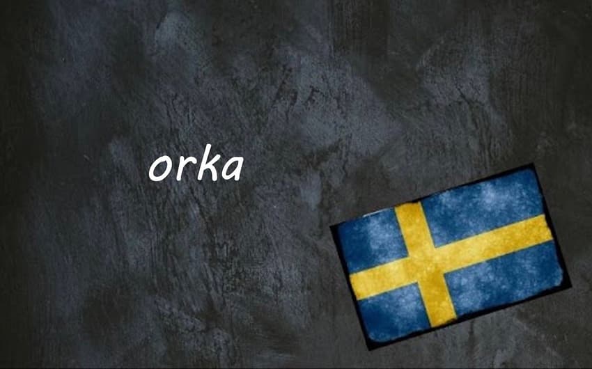 Swedish word of the day: orka