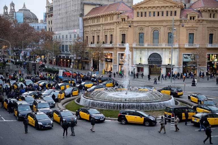 Now Barcelona taxis go on strike too