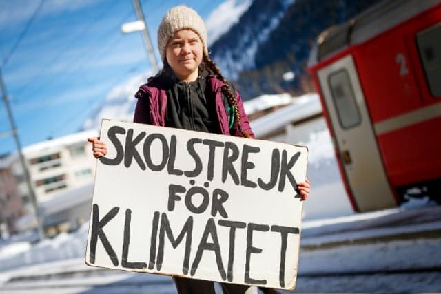 Swedish teen climate activist in Davos: 'It's time to get angry'