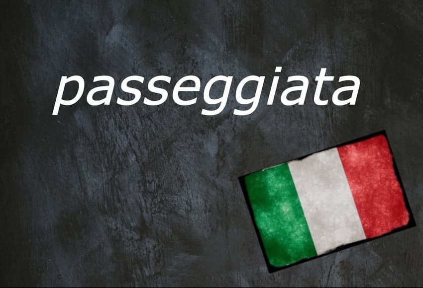 Italian word of the day: 'Passeggiata'