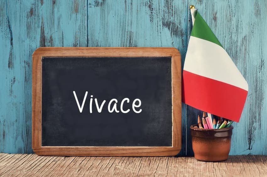 Italian word of the day: 'Vivace'