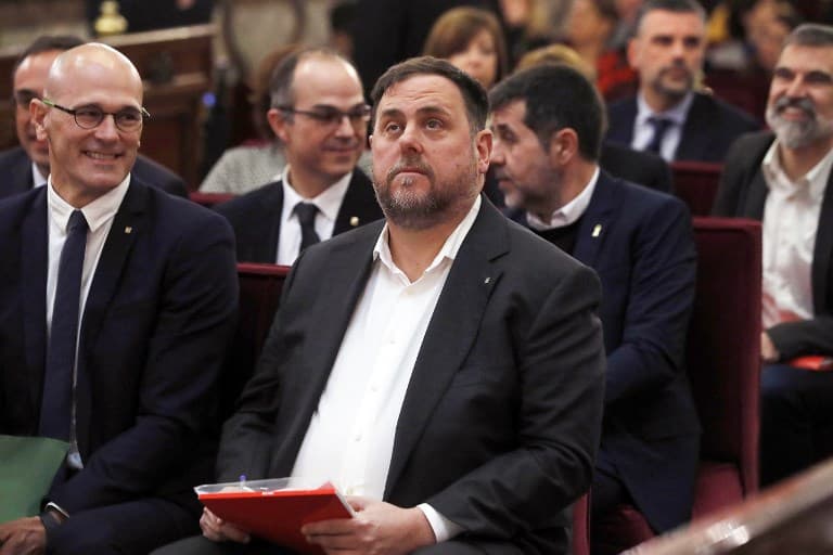 Oriol Junqueras refuses to answer prosecutor during Catalan separatists' trial