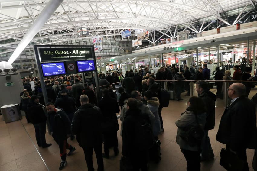Dozens of flights cancelled in Hamburg as ground staff strike