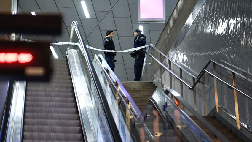 Man shot dead at busy Stockholm train station