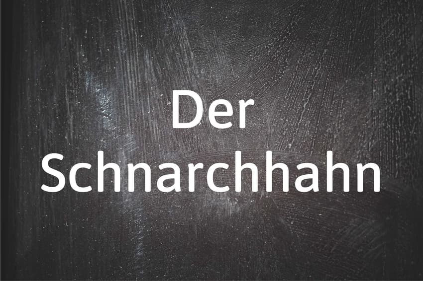Word of the day: Der Schnarchhahn