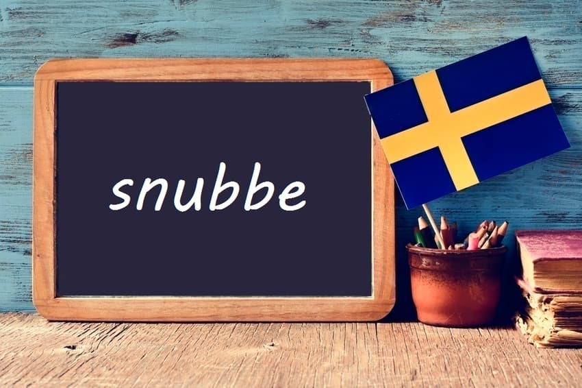 Swedish word of the day: snubbe