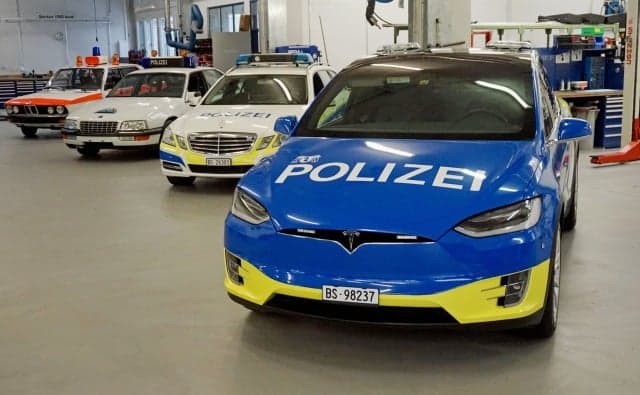Swiss city of Basel finally rolls out Tesla police cars