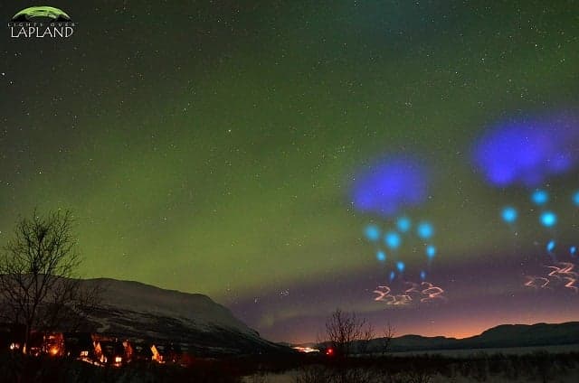 IN PICTURES: Spectacular light display in skies above northern Sweden