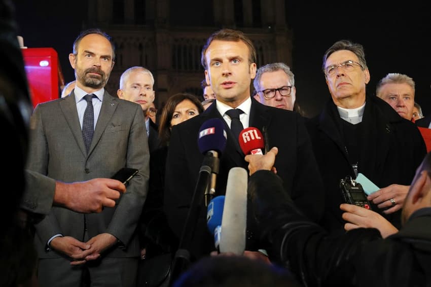 'We will rebuild Notre-Dame together', vows France's President Macron