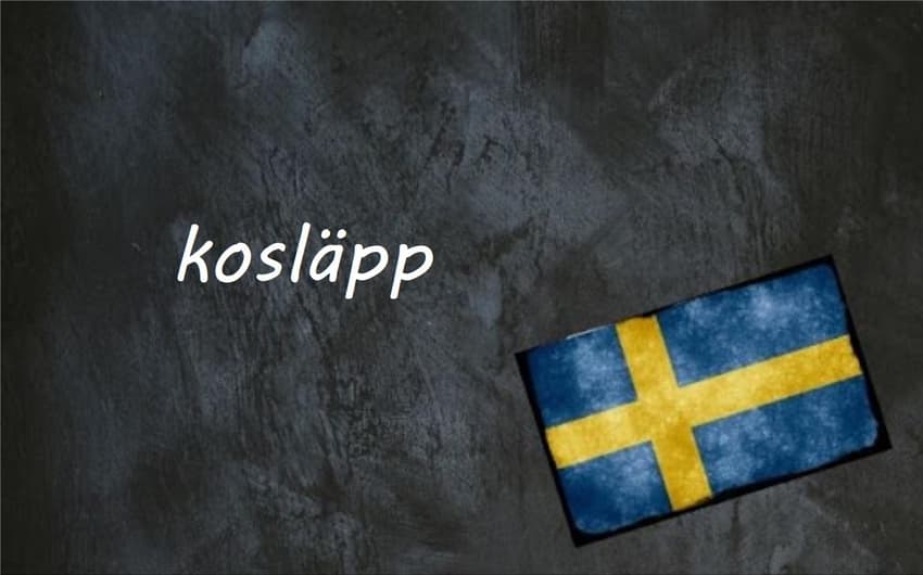 Swedish word of the day: kosläpp