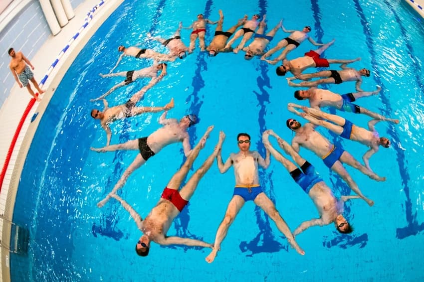 Sync or swim: Stockholm men push boundaries with synchronised swimming