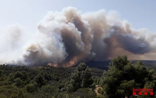 IN PICS: Wildfire rages across Tarragona as Spain gripped by record-breaking heatwave