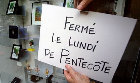 Why do many in France work for free on Pentecost public holiday?
