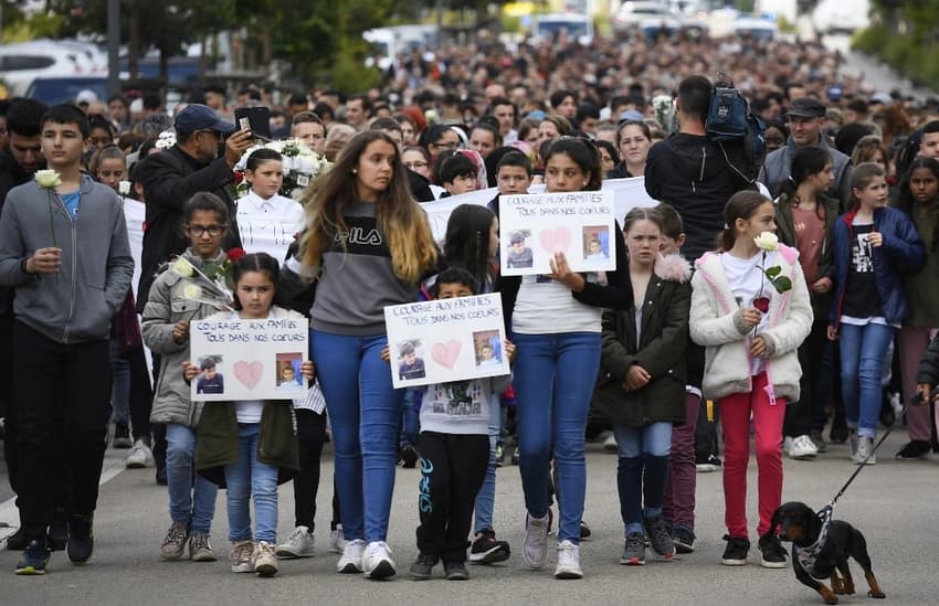 Outrage in France as police hunt hit-and-run driver who killed 9-year-old