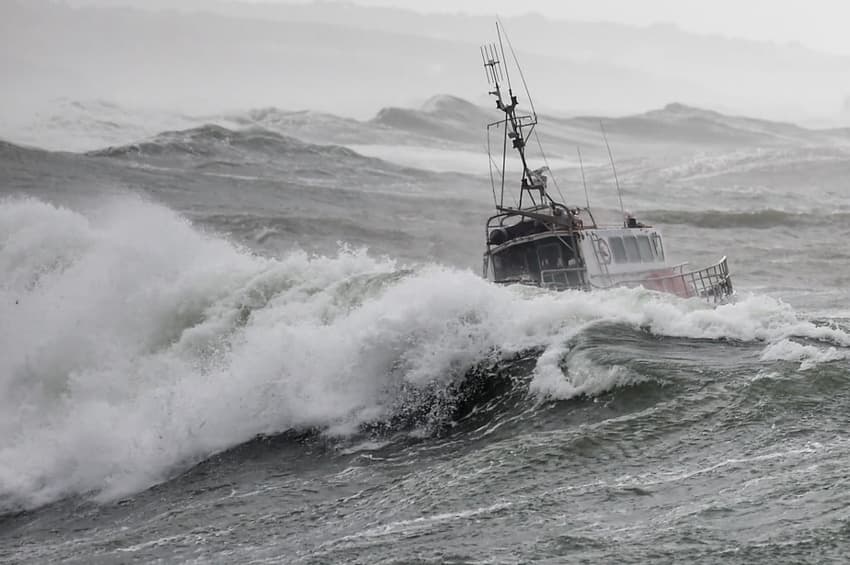 IN PICTURES: Storm Miguel batters western France