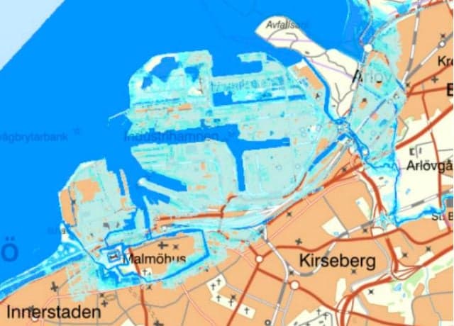 Climate change could put Malmö's harbour underwater by 'end of century'