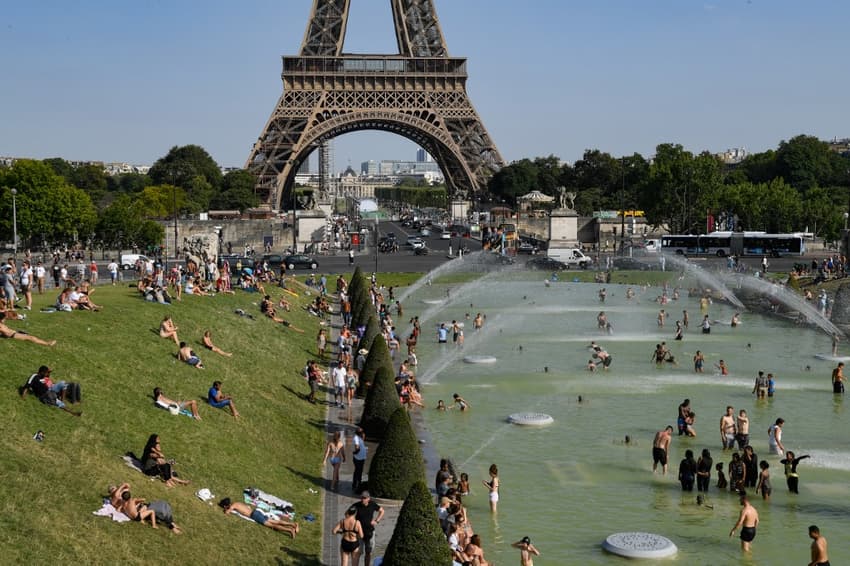Paris and northern France put on RED alert as temperatures soar towards 40C