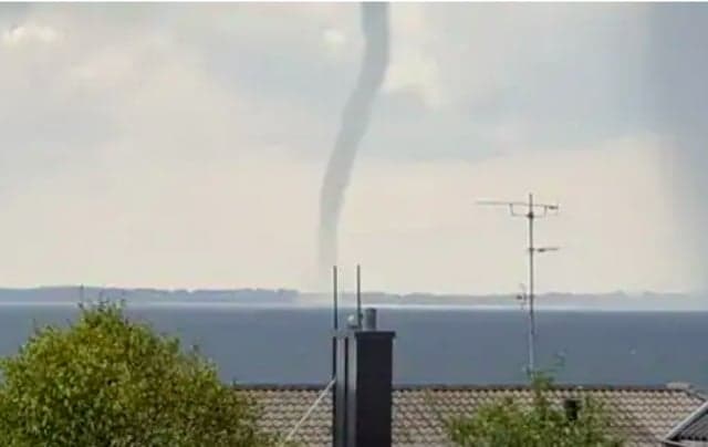 IN PICTURES: Mini tornado spotted off the coast of southern Sweden