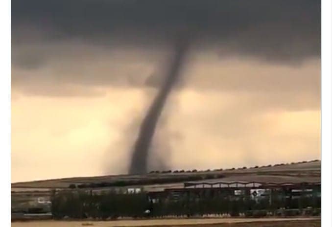 Twister: Video footage catches powerful tornado in southern Spain