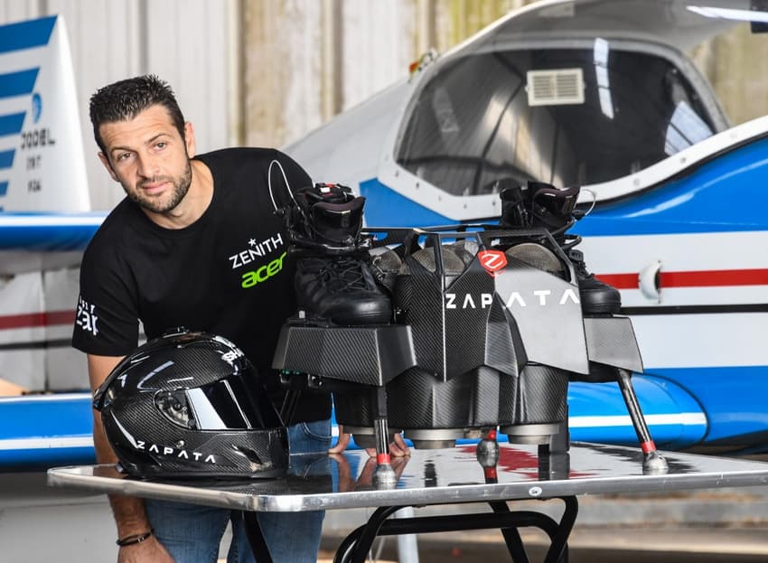 'We'll have flying cars by the end of the year', promises France's flyboard hero Zapata