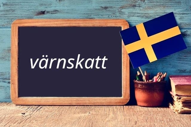 Swedish word of the day: värnskatt