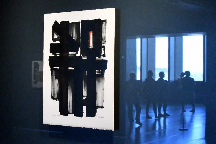 France's 'painter of black': Soulages exhibition opens in New York