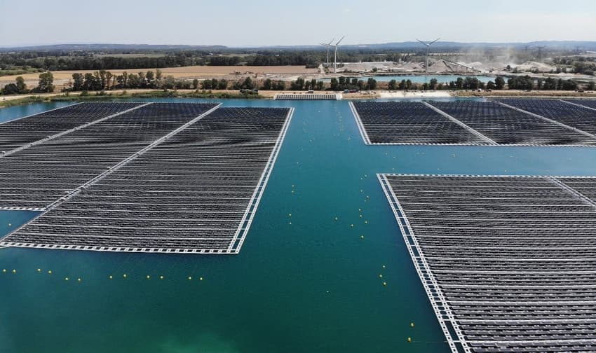 IN PICTURES: France's first floating solar power plant
