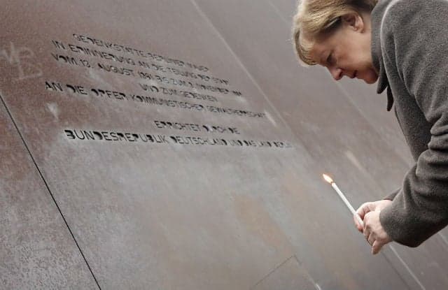 Berlin Wall 'reminds us to defend democracy': Merkel